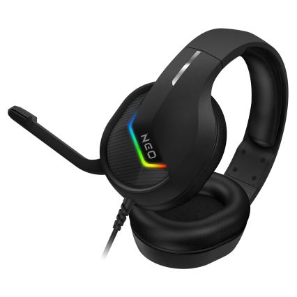 CONNECT IT CHP-3595-BK - LED RGB gejmerske žične slušalice sa mikrofonom, crne