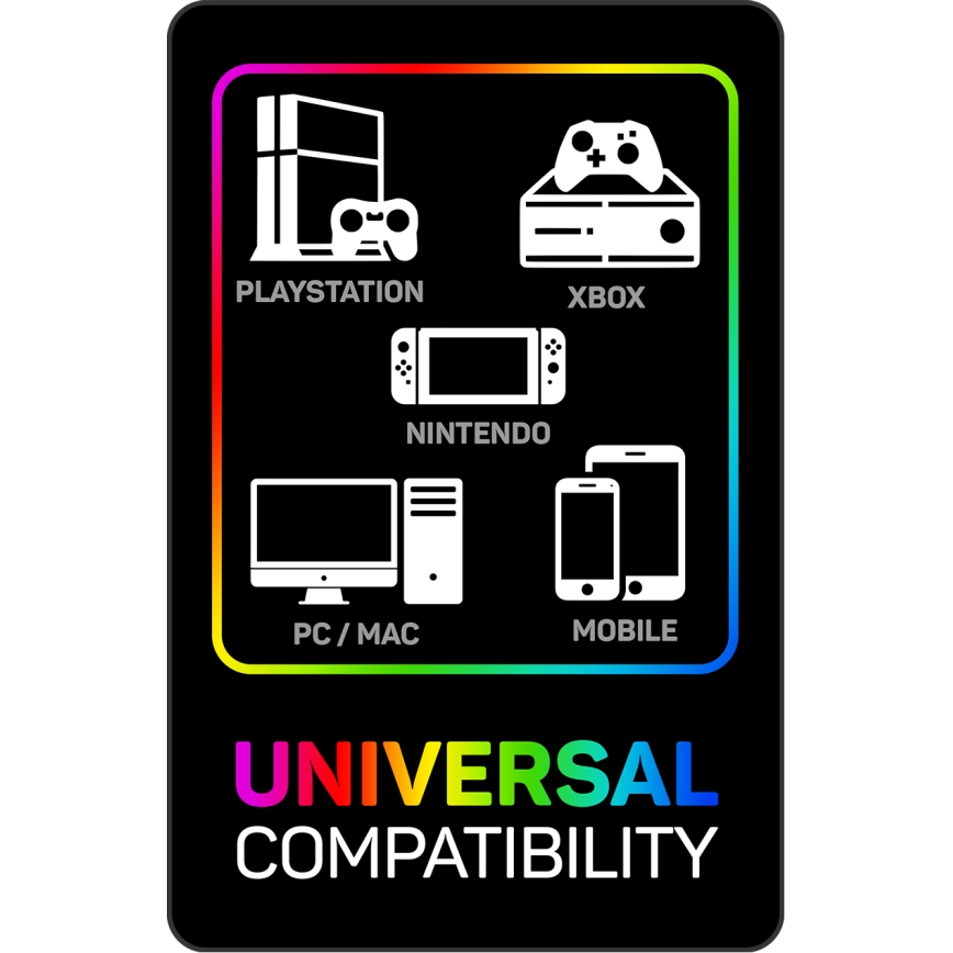 CONNECT IT CHP-3595-WH - LED RGB gejmerske žične slušalice sa mikrofonom bele/crne