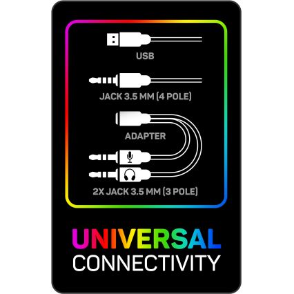 CONNECT IT CHP-5500-BL - LED gejmerske žičane slušalice sa mikrofonom crno/plave
