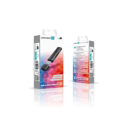 CONNECT IT CHU-4060-AN - USB-A hub sa čitačem memorijskih kartica 4u1