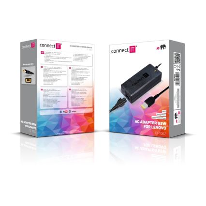 CONNECT IT CI-1062 - Adapter za napajanje za Lenovo laptopove 65W