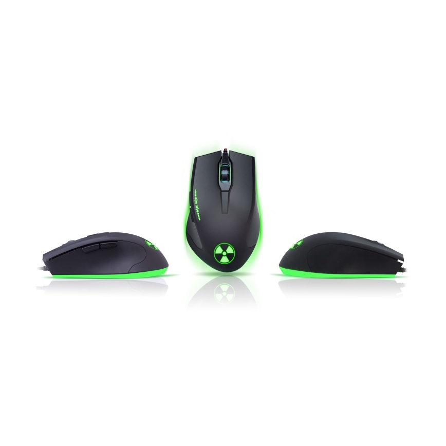 CONNECT IT CI-1128 - LED žični gejmerski miš 1000/1200/1600/3200 DPI crna