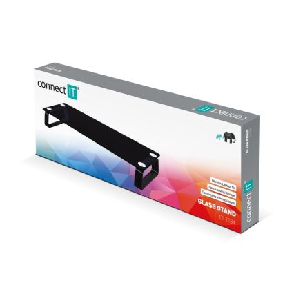 CONNECT IT CI-1134 - Multifunkcionalni stakleni stalak, crne boje