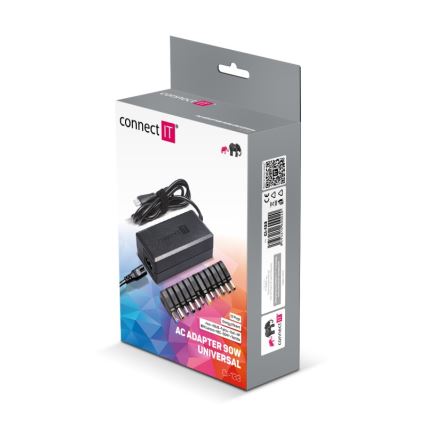 CONNECT IT CI-133 - univerzalni adapter za napajanje laptopova 90 W