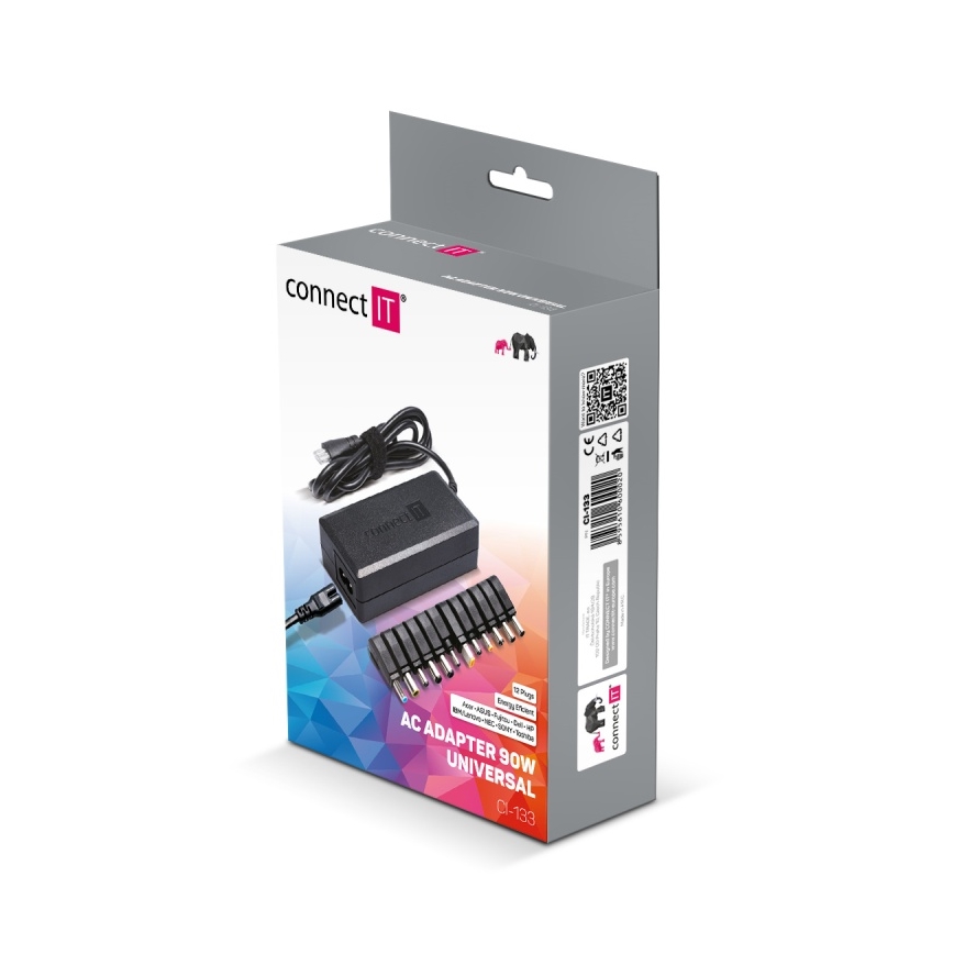 CONNECT IT CI-133 - univerzalni adapter za napajanje laptopova 90 W