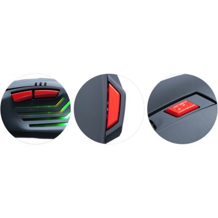 CONNECT IT CI-191 - LED žičani gejmerski miš 800/1600/2400/3200 DPI crna