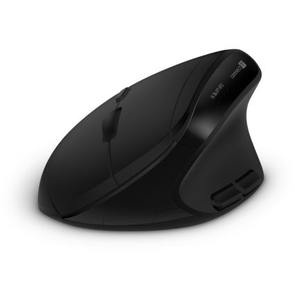 CONNECT IT CKM-6010-CS - Ergonomska bežična tastatura i miš 800/1200/1600/2400 DPI sa CZ/SK lokalizacijom 1xAA + 2xAAA crna