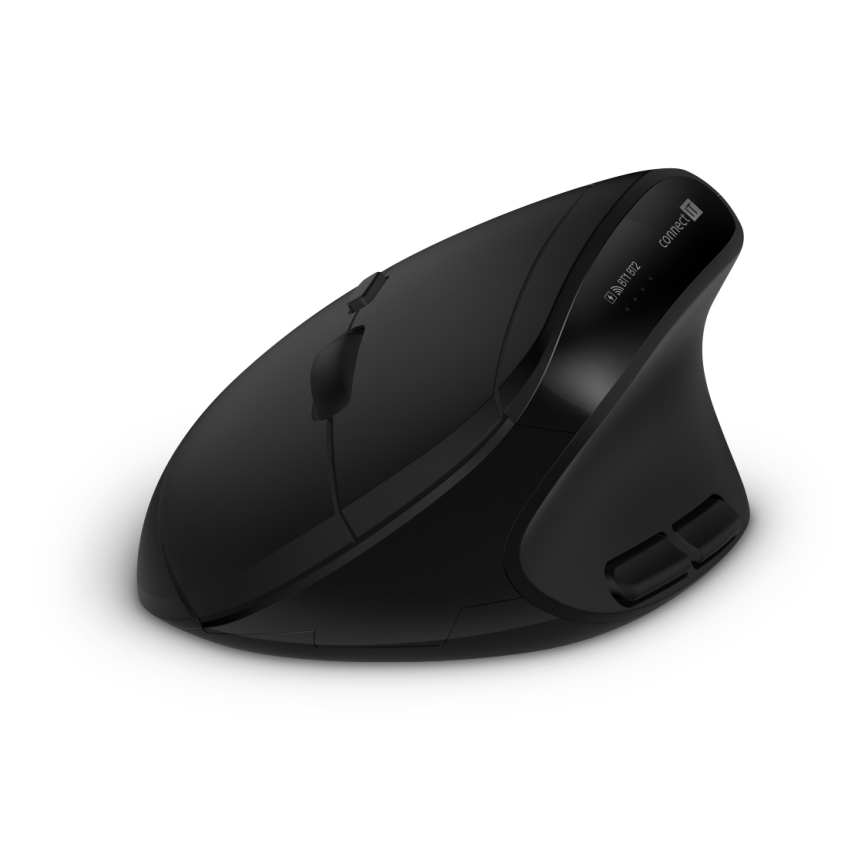 CONNECT IT CKM-6010-CS - Ergonomska bežična tastatura i miš 800/1200/1600/2400 DPI sa CZ/SK lokalizacijom 1xAA + 2xAAA crna