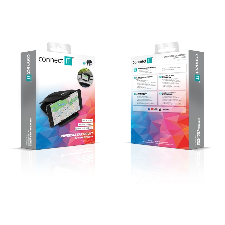 CONNECT IT CMC-5010-BK - Držač telefona za automobil