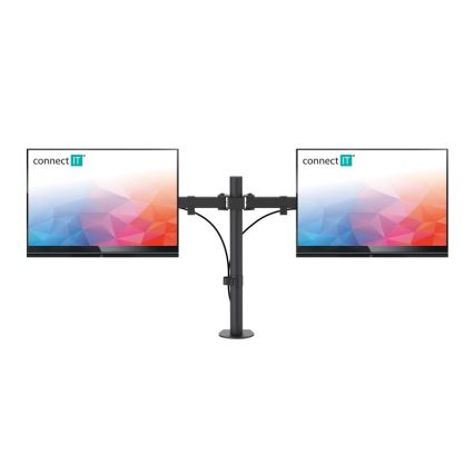 CONNECT IT CMF-3203-BK - Univerzalni nosač za 2 monitora 13-32” crni