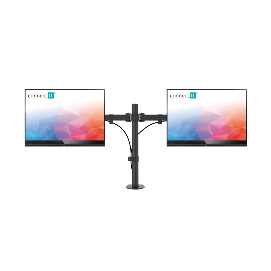 CONNECT IT CMF-3203-BK - Univerzalni nosač za 2 monitora 13-32” crni