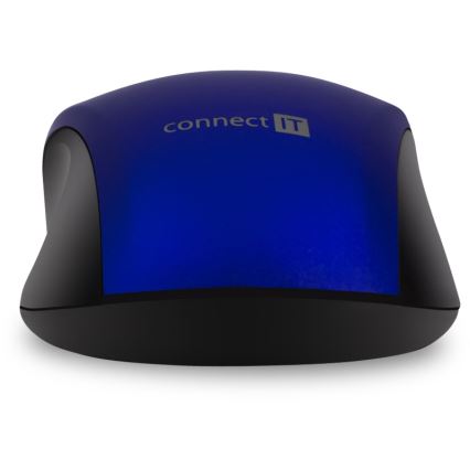 CONNECT IT CMO-2230-BL - Bežični tihi miš MUTE 1200 DPI 1xAA crna/plava