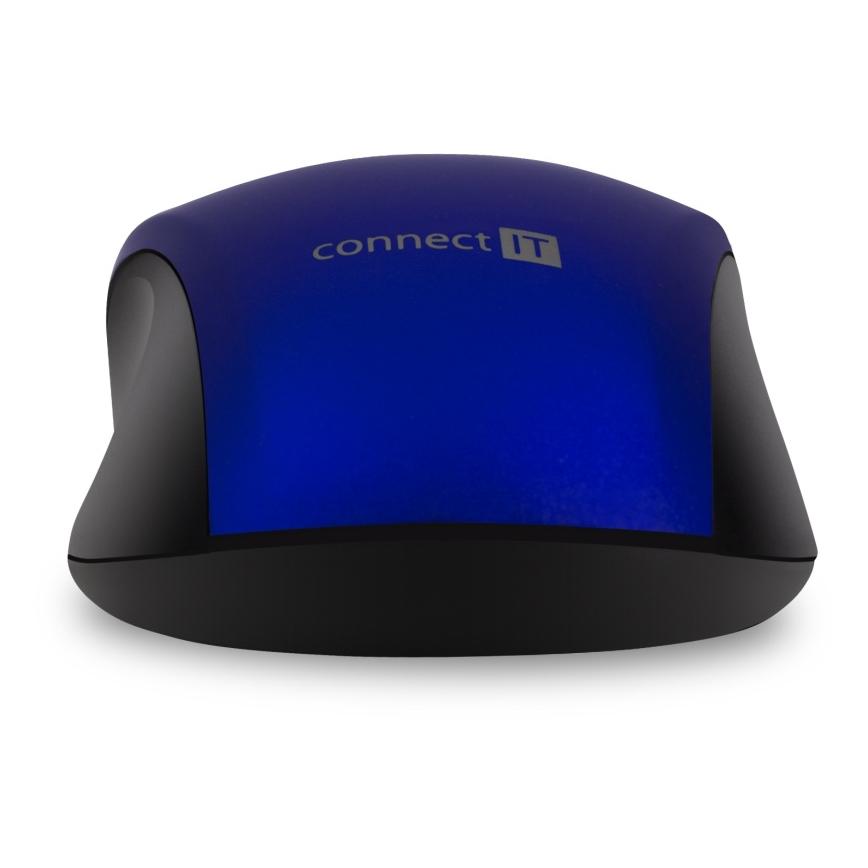CONNECT IT CMO-2230-BL - Bežični tihi miš MUTE 1200 DPI 1xAA crna/plava