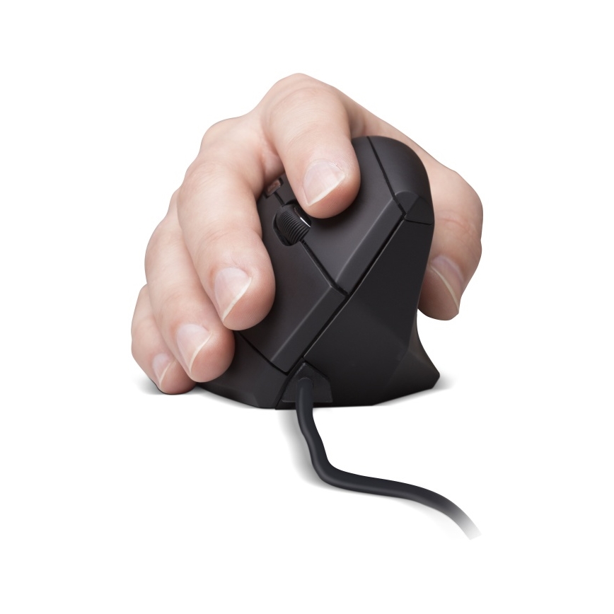 CONNECT IT CMO-2500-BK - Ergonomski žični miš Verti Wire 1000/1600 DPI crni