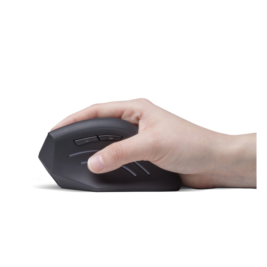 CONNECT IT CMO-2510-BK - Ergonomski bežični miš Verti Wireless 800/1200/1600 DPI 2xAAA crna
