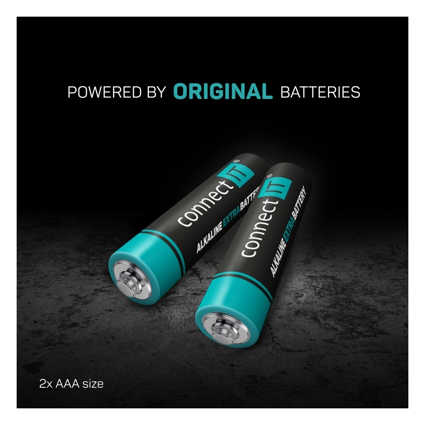 CONNECT IT CMO-2510-BK - Ergonomski bežični miš Verti Wireless 800/1200/1600 DPI 2xAAA crna