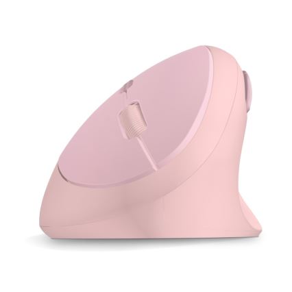 CONNECT IT CMO-2600-PK - Ergonomski bežični miš 800/1200/1600 DPI 1xAA ružičasti