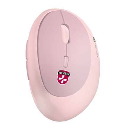 CONNECT IT CMO-2600-PK - Ergonomski bežični miš 800/1200/1600 DPI 1xAA ružičasti