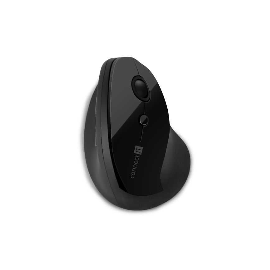 CONNECT IT CMO-2700-BK - Ergonomski bežični miš sa podesivim DPI 800/1200/1600, napajanje 1x AA, crne boje