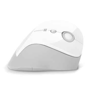 CONNECT IT CMO-2700-WH - Ergonomski bežični miš 800/1200/1600 DPI 1xAA beli