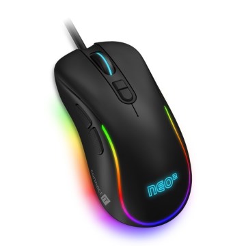 CONNECT IT CMO-3589-BK - LED RGB žični gejmerski miš 200-7200 DPI crna