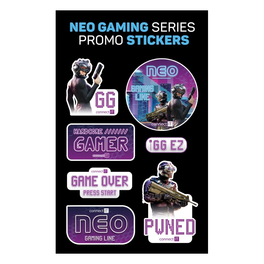 CONNECT IT CMO-3591-BK - LED RGB žični gejmerski miš 500-7200 DPI crna