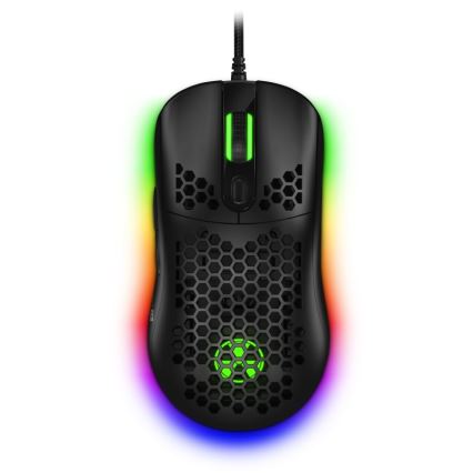 CONNECT IT CMO-5511-BK - LED RGB žični gejmerski miš 200-12800 DPI crne boje