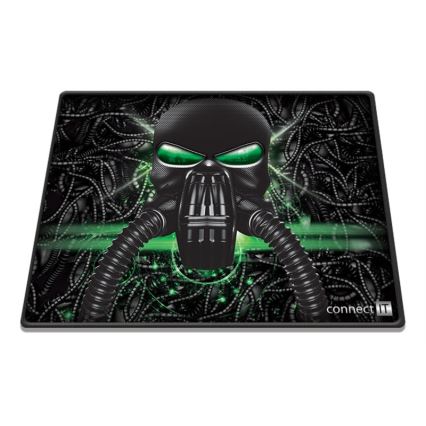 CONNECT IT CMP-1100-SM - Podloga za miš 32x24,5 cm crna/zelena