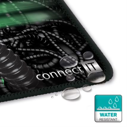 CONNECT IT CMP-1110-LG - Podloga za tastaturu i miš 88,6x24,5 cm crna/zelena