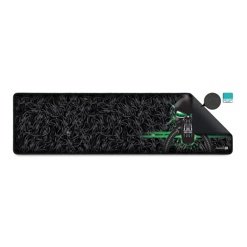 CONNECT IT CMP-1110-LG - Podloga za tastaturu i miš 88,6x24,5 cm crna/zelena
