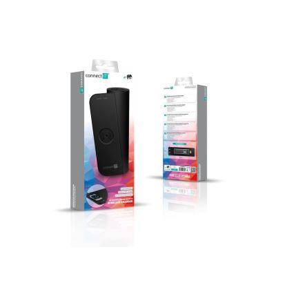 CONNECT IT CMP-2500-LG - Podloga za tastaturu i miš sa Qi bežičnim punjenjem 80x30 cm crna