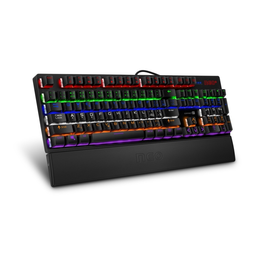 CONNECT IT CMP-3590-LG - Ergonomska podloga za tastaturu, crna