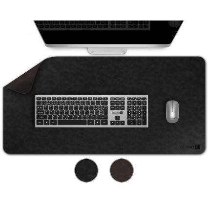 CONNECT IT CMP-4030-LG - Dvostrana podloga za tastaturu i miša 90x40 cm crna/braon