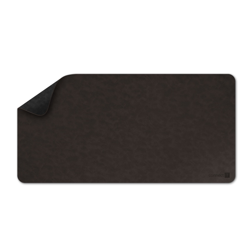 CONNECT IT CMP-4030-LG - Dvostrana podloga za tastaturu i miša 90x40 cm crna/braon