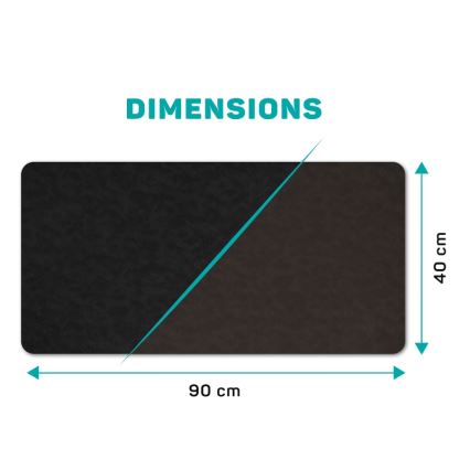 CONNECT IT CMP-4030-LG - Dvostrana podloga za tastaturu i miša 90x40 cm crna/braon
