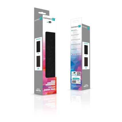 CONNECT IT CMP-4030-LG - Dvostrana podloga za tastaturu i miša 90x40 cm crna/braon