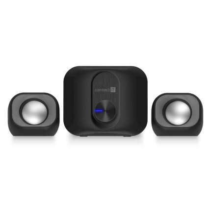 CONNECT IT CSP-2100-BK - LED set zvučnika sa subwooferom 11W/5V, crne boje