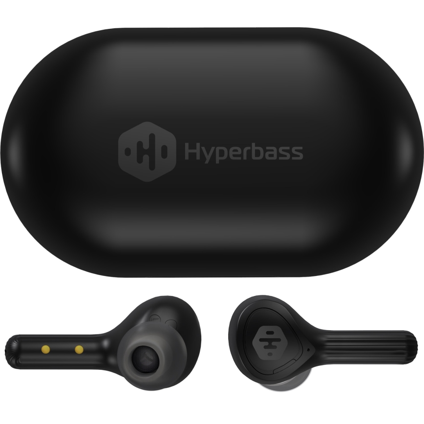 CONNECT IT HEP-5300-BK - Bežične slušalice sa mikrofonom, 300 mAh + 2x 35 mAh, crne