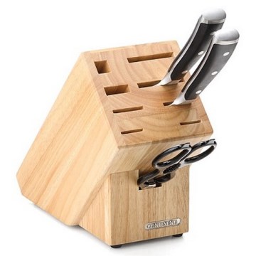 Continenta C30514 - Stalak za noževe 22x11,5x22 cm od kaučukovog drveta