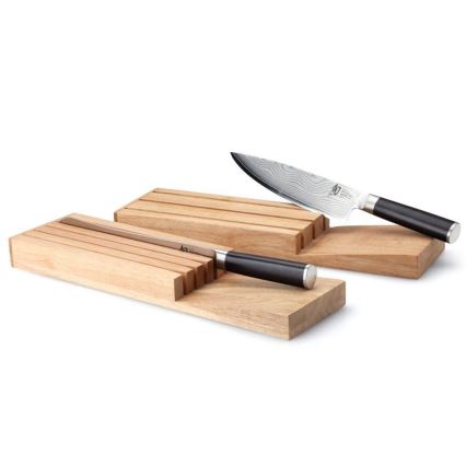 Continenta C30518 - Organizator za noževe 39x11x3,5 cm kaučukovo drvo