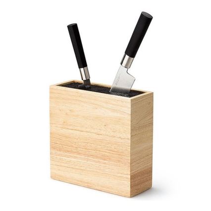 Continenta C3314 - Stalak za noževe sa fleksibilnim uloškom 22x9x21,5 cm, od kaučukovog drveta