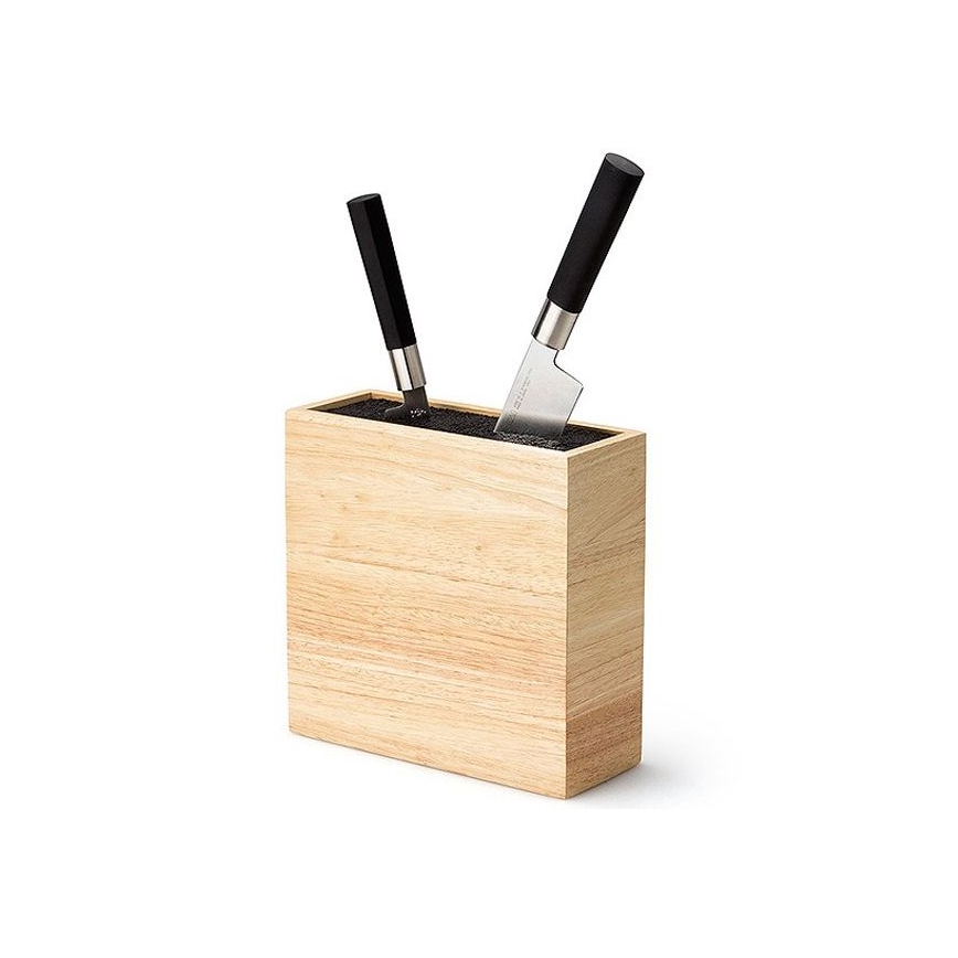 Continenta C3314 - Stalak za noževe sa fleksibilnim uloškom 22x9x21,5 cm, od kaučukovog drveta