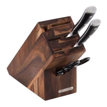 Continenta C4870 - Stalak za noževe 20x22 cm od akacije