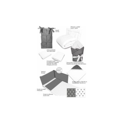 COSING - komplet od 10 delova za novorođenče Sleeplease siva/bela