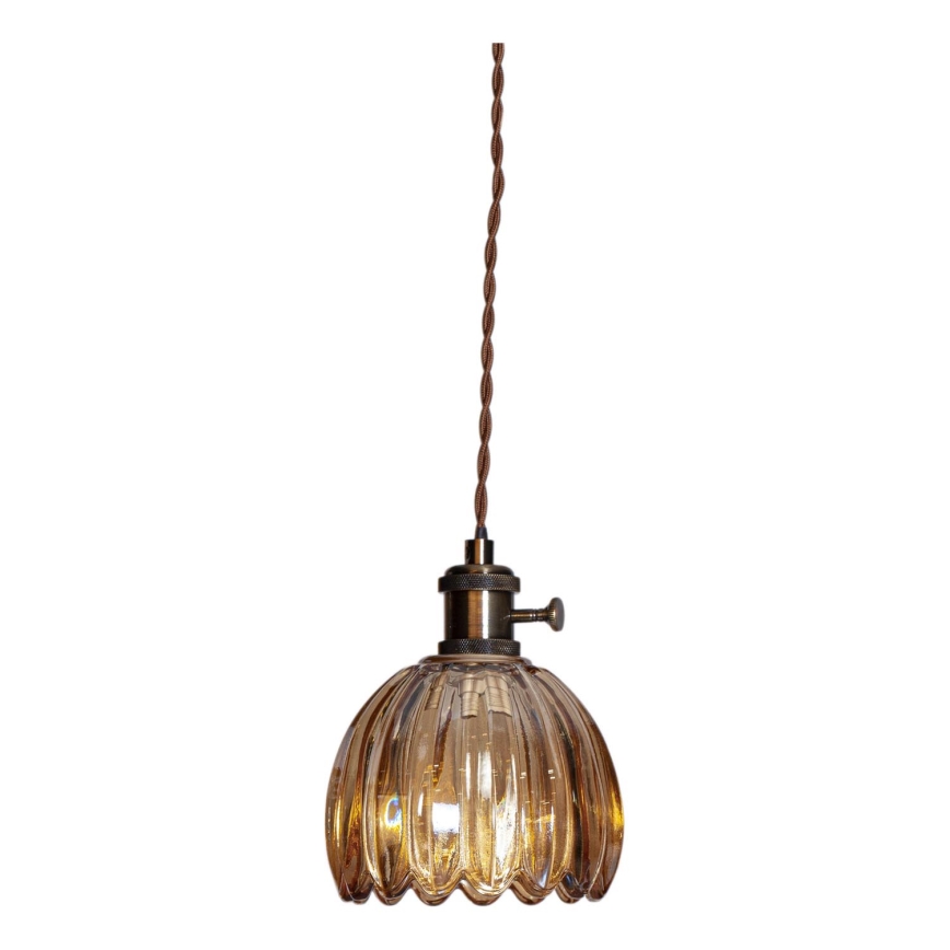 Cottex - Viseća lampa na kablu za utičnicu NORA 1xE14/5W/230V braon