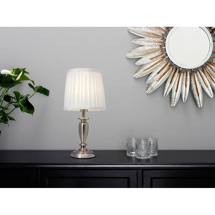 Cottex - Stona lampa INEB 1xE14/40W/230V srebrna