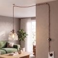 Cottex - Luster na kablu za utičnicu NORA 1xE14/5W/230V prozirno