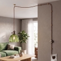 Cottex - Luster na kablu za utičnicu NORA 1xE14/5W/230V zelena