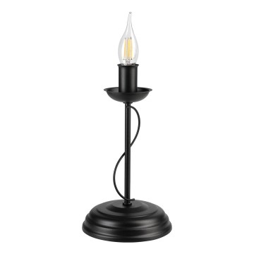 Crna stona lampa ANTON 1xE14/60W/230V