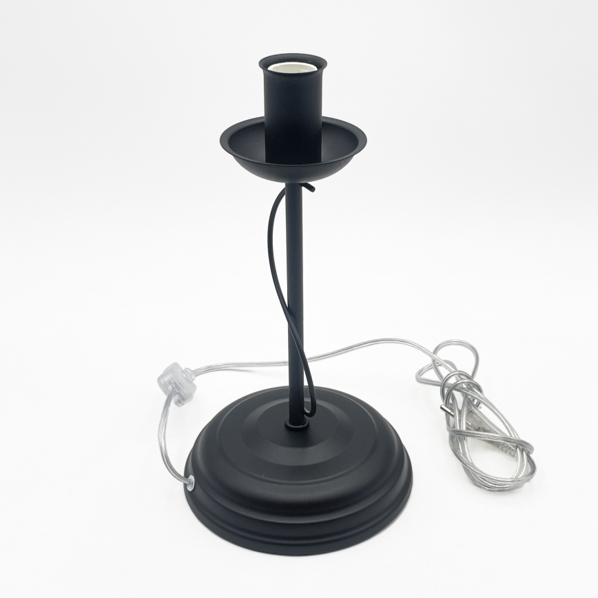 Crna stona lampa ANTON 1xE14/60W/230V